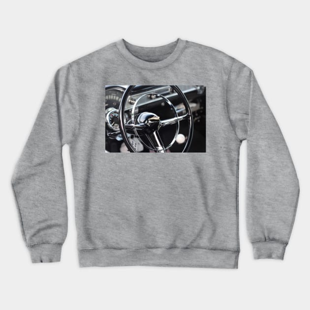 Steering Wheel Crewneck Sweatshirt by Rob Johnson Photography